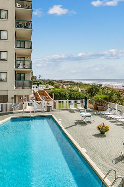 View of the outdoor amenities at Ocean Bay Club