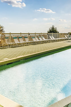 Poolside view at the resort